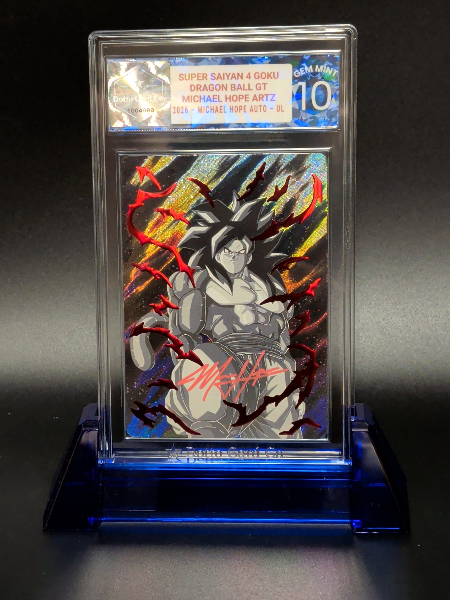 Super Saiyan 4 Goku - Michael Hope Auto - 2026 — front of slab