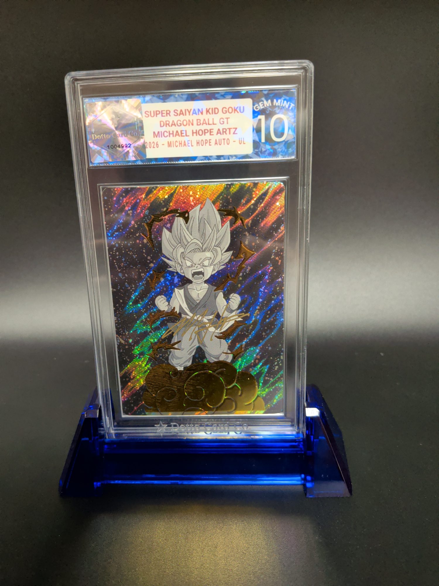 Super Saiyan Kid Goku - Michael Hope Auto - 2026 — front of slab
