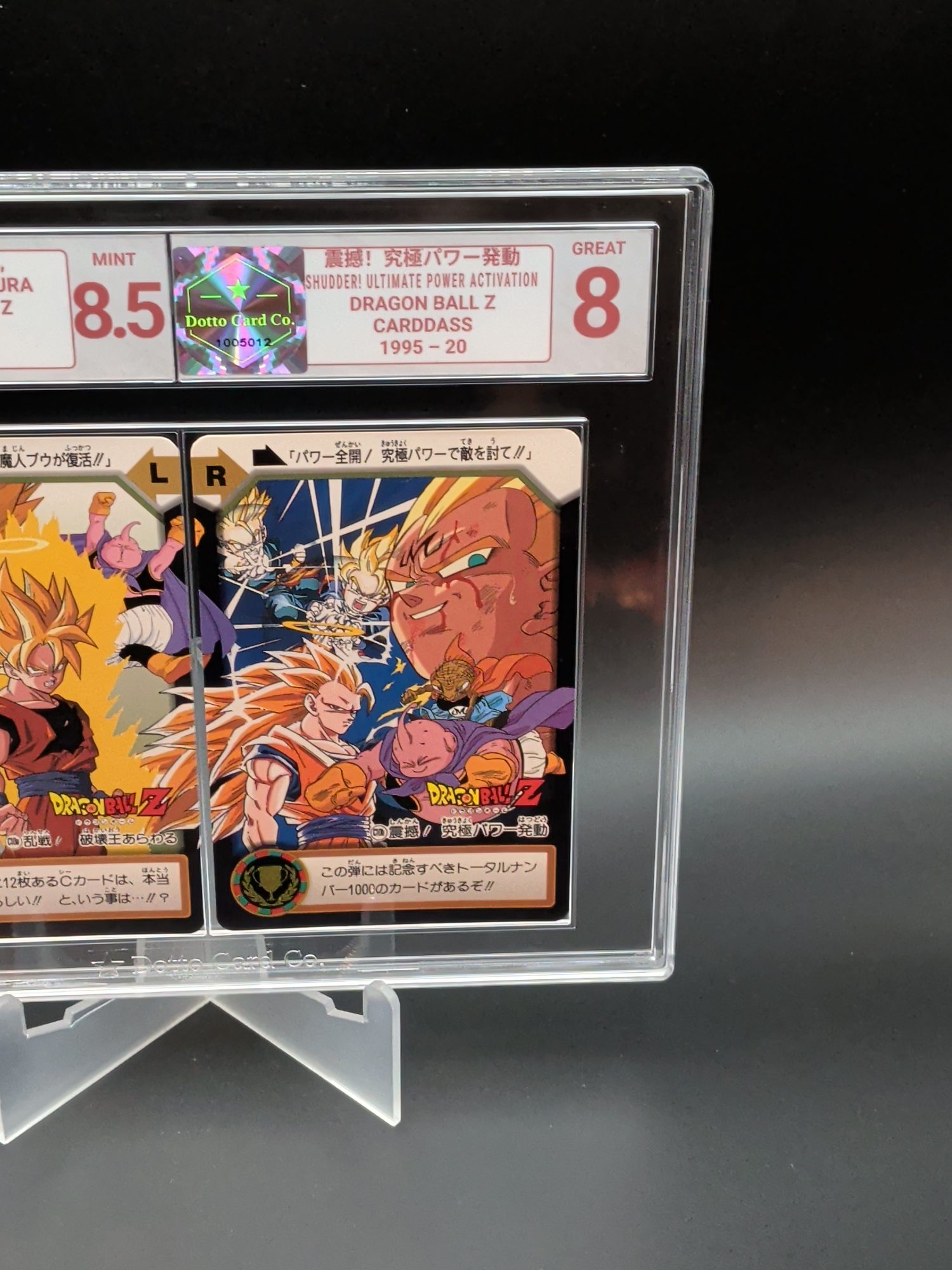 震撼!究極パワー発動 - Shudder! Ultimate Power Activation (SSJ3 Goku & Majin Buu) - 20 - 1995 — front of slab