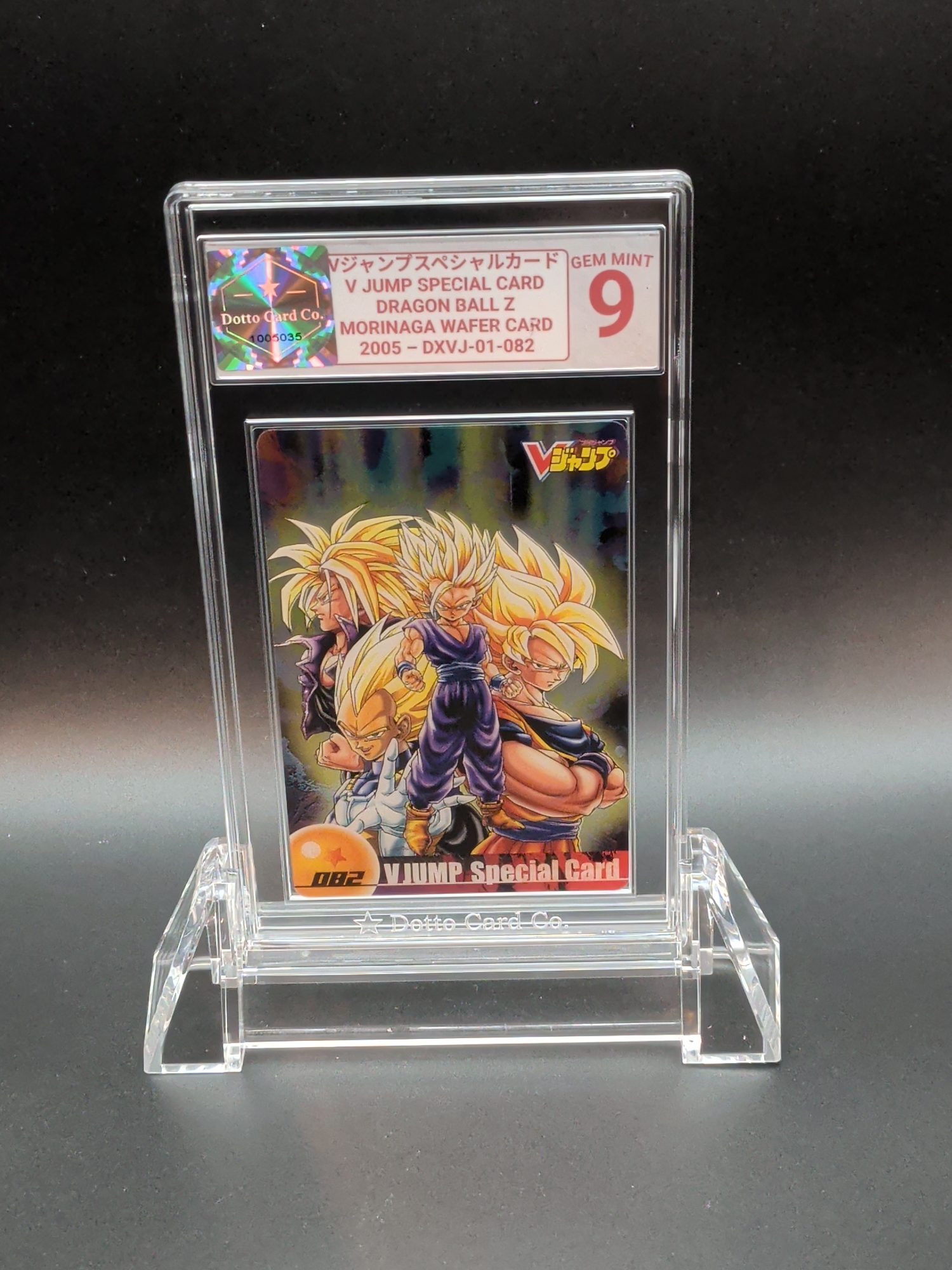 カードファイル限定スペシャルカード - Z Fighters - DBLM-01-164 - 2005 — front of slab