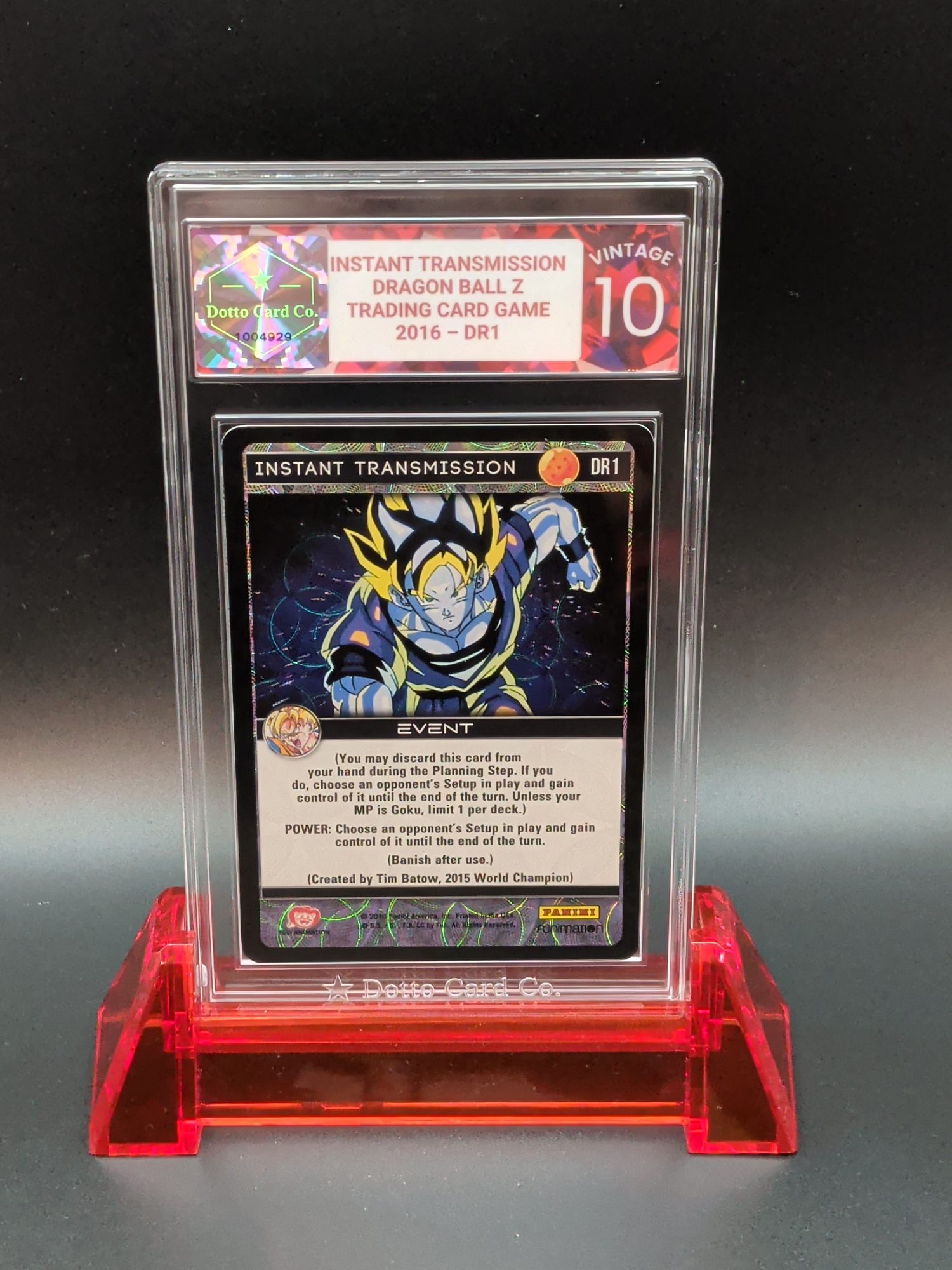 Instant Transmission - DR1 - 2016 — front of slab