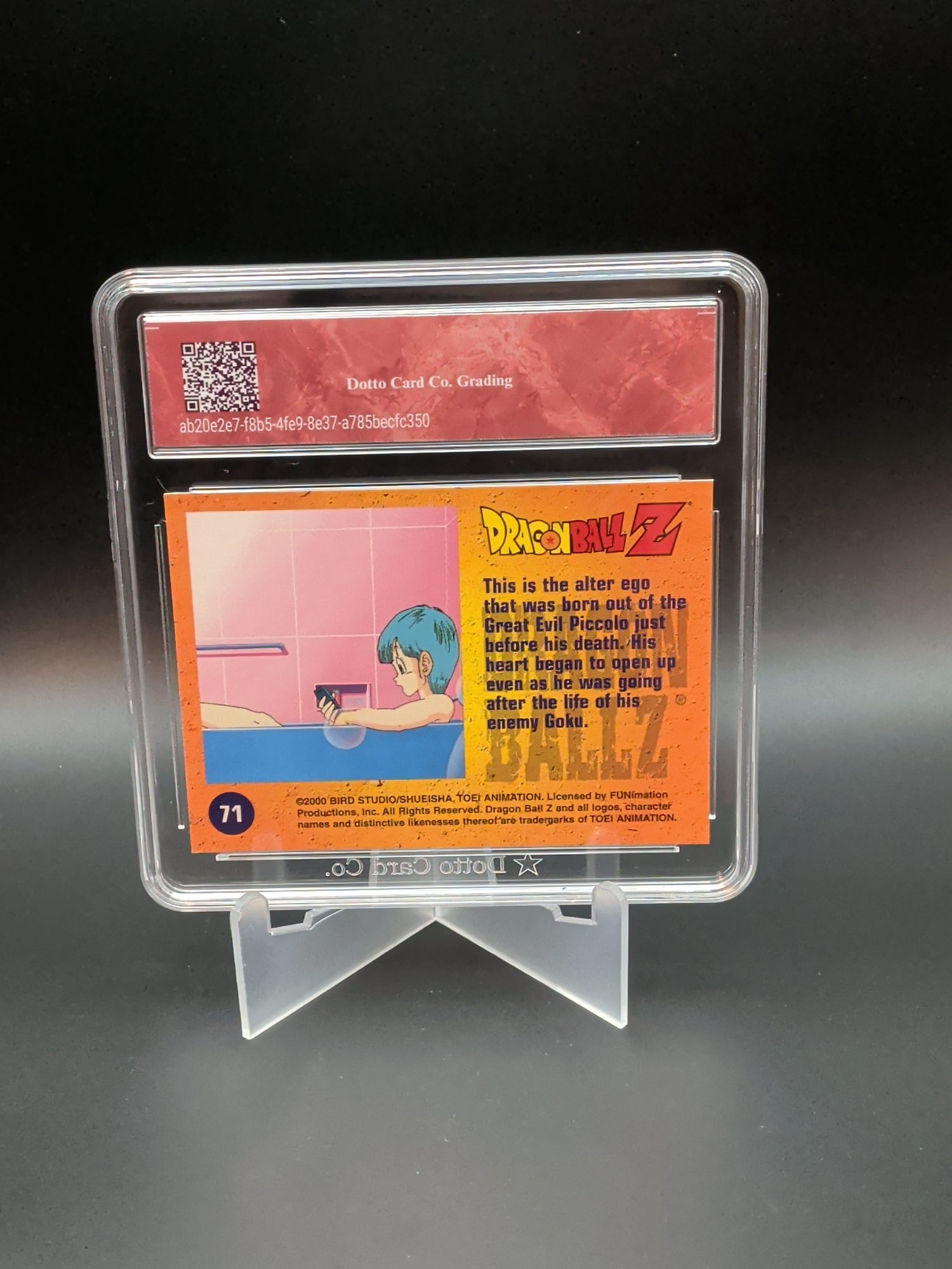 Piccolo - 71 - 2000 — back of slab