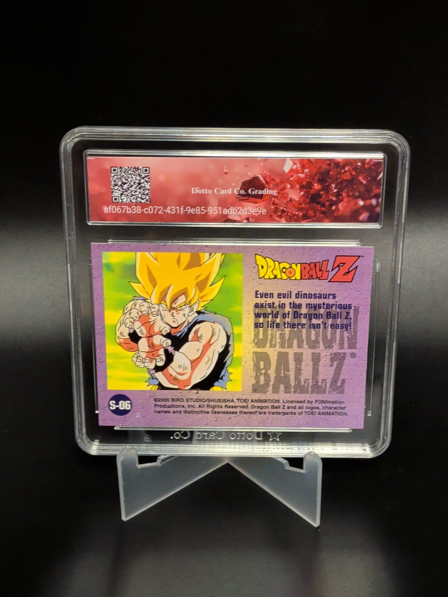 Goku & Friends Dinosaur Adventure - S-06 - 2000 — back of slab