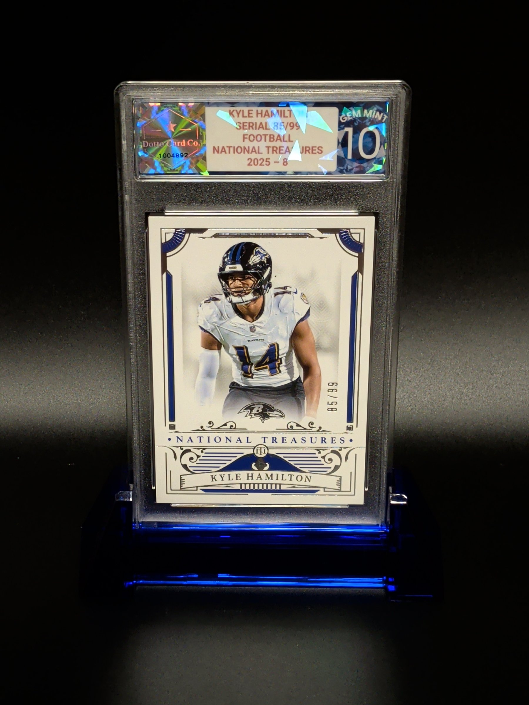 Kyle Hamilton - 8 85/99 - 2025 — front of slab