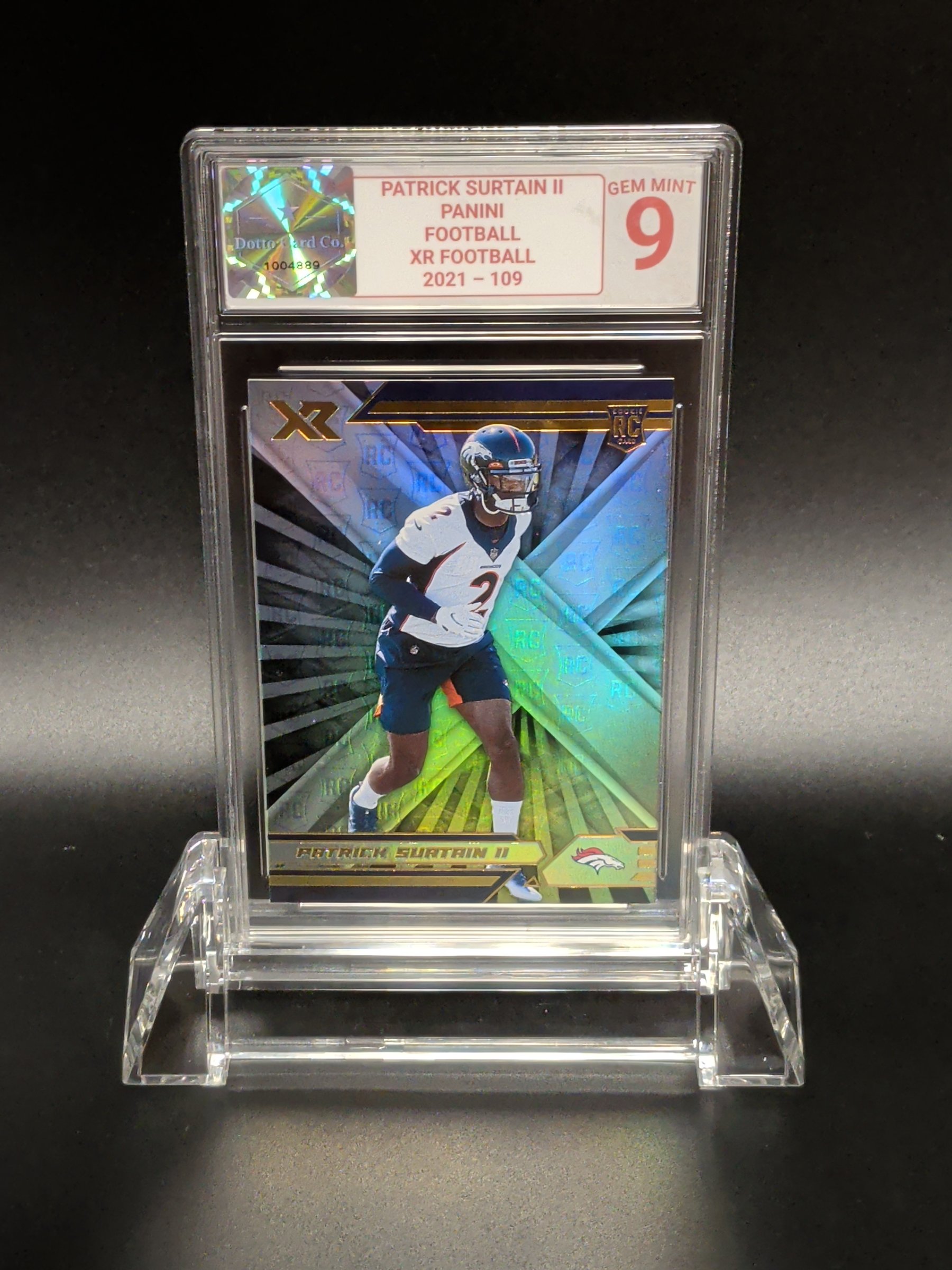 Patrick Surtain II - 109 - 2021 — front of slab