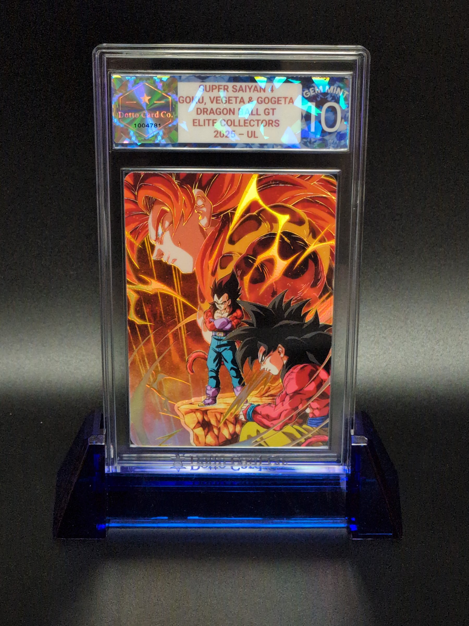 Super Saiyan 4 - Goku, Vegeta & Gogeta - 2025 — front of slab