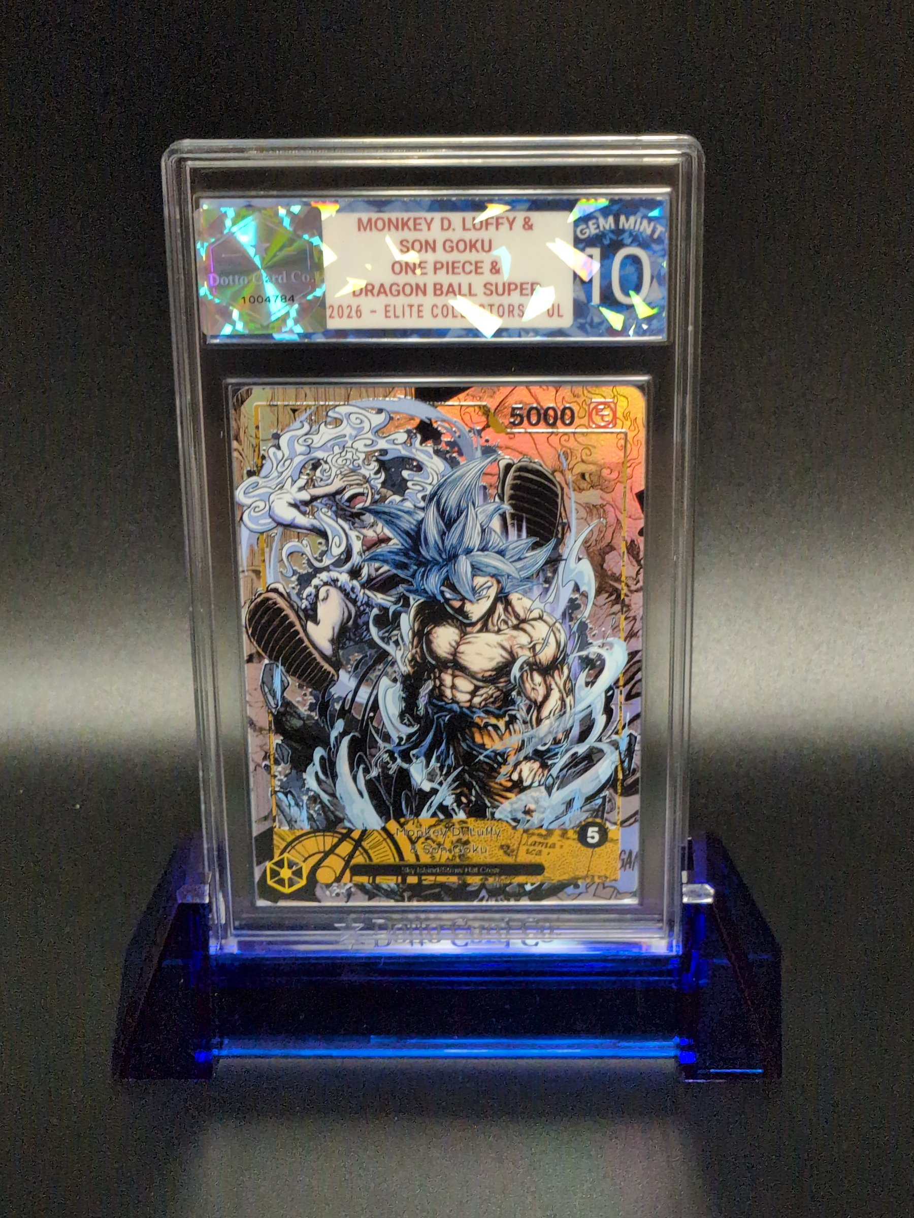 Monkey D. Luffy & - Son Goku - Elite Collectors - 2026 — front of slab