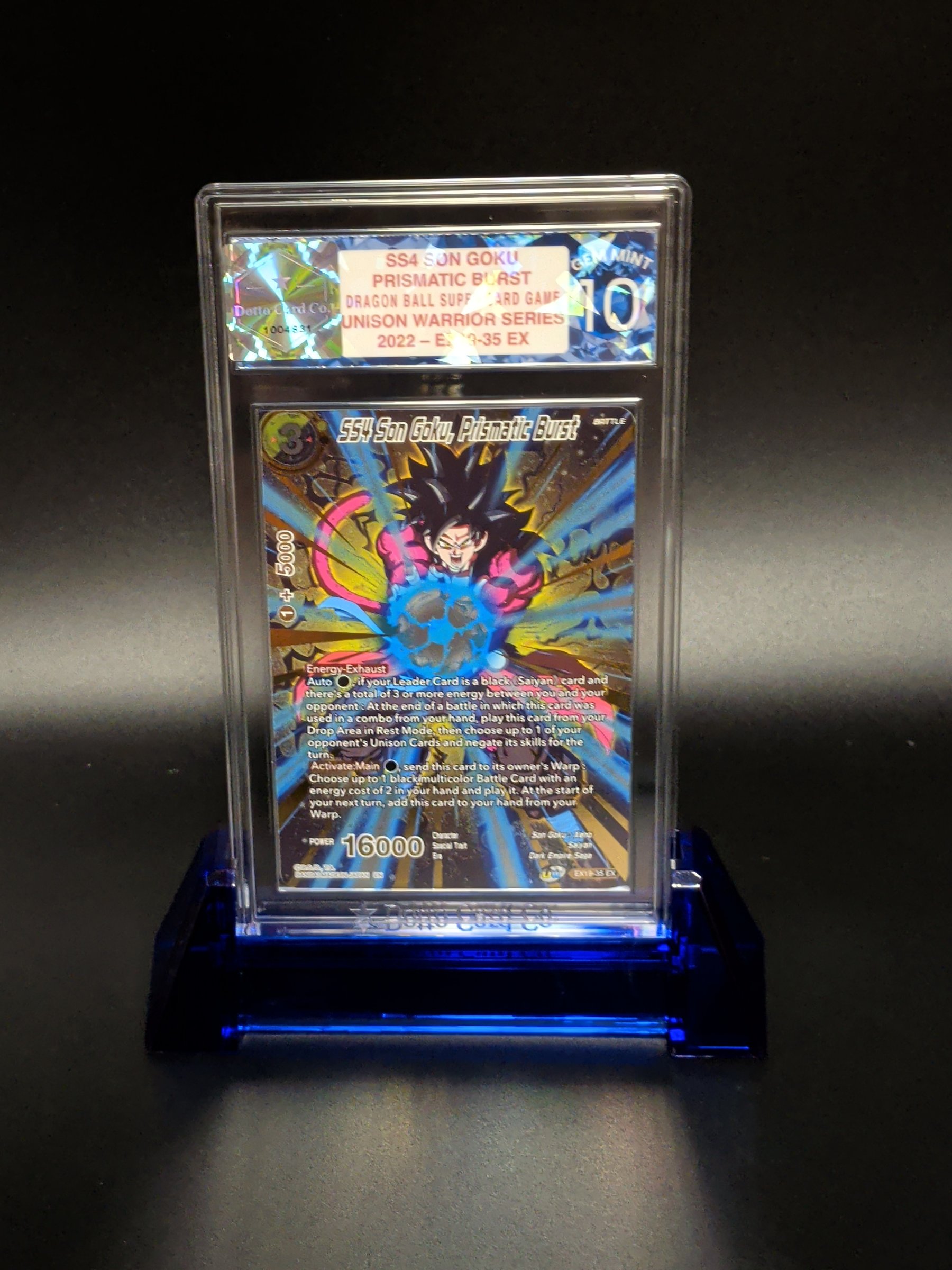 SS4 Son Goku, Prismatic Burst - EX19-35 EX - 2022 — front of slab