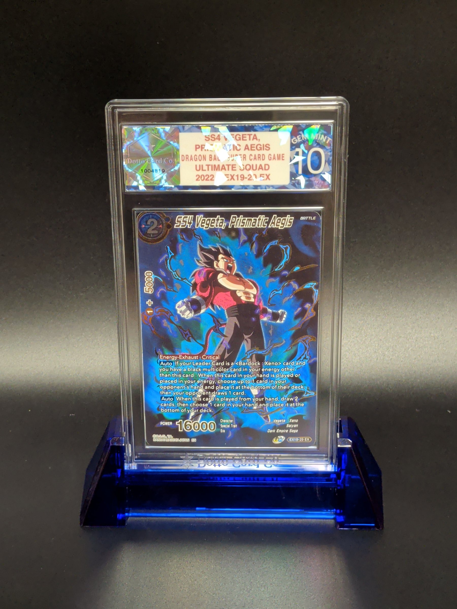 SS4 Vegeta, Prismatic Aegis - EX19-29 EX - 2022 — front of slab